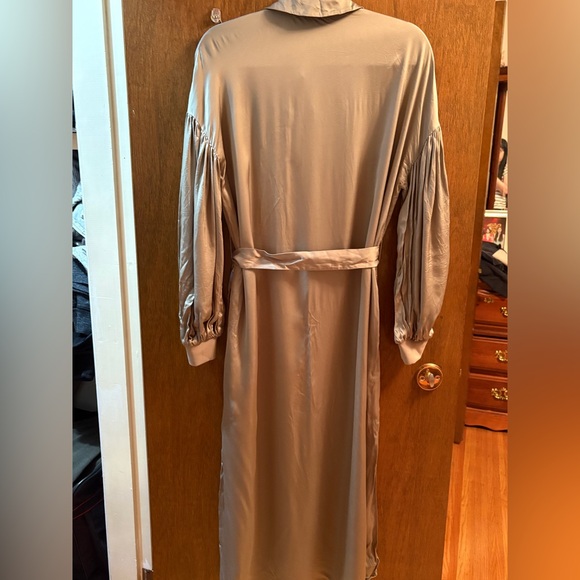 Ted Baker Light Olive Belted Dress with Pockets – New Without Tags - Picture 5 of 11